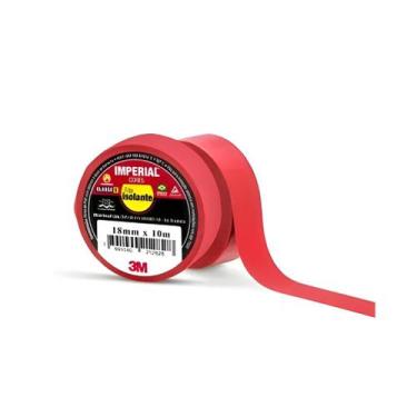 Imagem de Fita Isolante 19mm x 10m Vermelha Imperial 3M