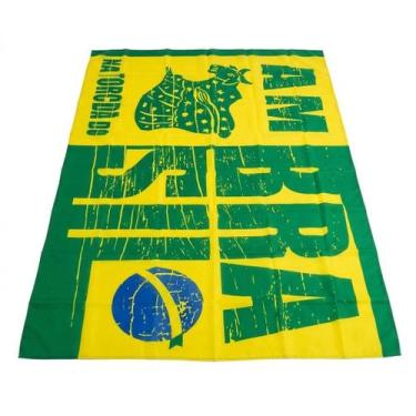 Imagem de Bandeira do Brasil na Torcida Amizade 140x90cm Gigante - Senhor Preço,