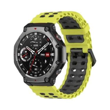 Imagem de Pulseira De Silicone Colorida E Respirável Para Huami Amazfit T-Rex 3 