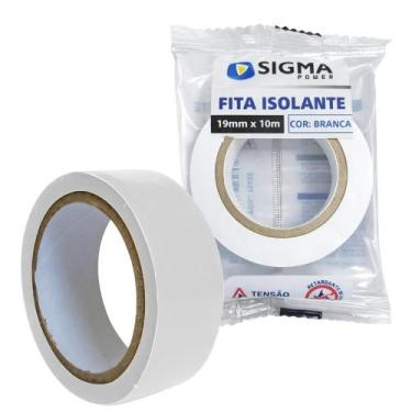 Imagem de Fita Isolante 19mmX10m Branco Sigma Power