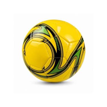 Imagem de Bola de Futebol material sintético Costura Reforçada Amarela - DME CAM
