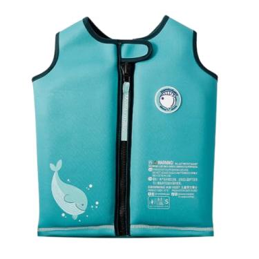 Imagem de burko Colete salva-vidas infantil não inflável para crianças meninos meninas colete de natação com placa flutuante destacável para idade 3-6 anos/28,7-61,7lbs