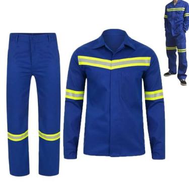 Imagem de Conjunto Uniforme Profissional Refletivo Segurança Trabalho Operaçao O