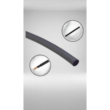 Imagem de Tubo Termo Retrátil Isolamento 4mm Preto 5m - Congratulations Store