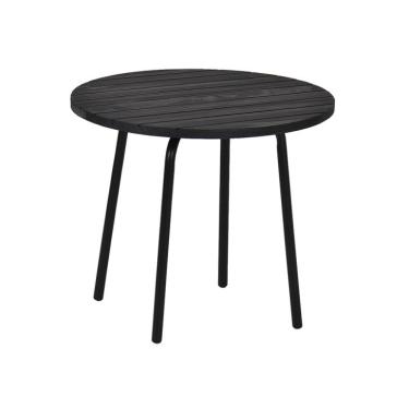 Imagem de Mesa Lateral Redonda Eixo Cera Preta