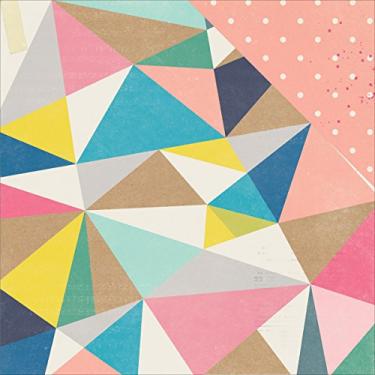 Imagem de American Crafts Cartolina dupla face 680305 Maggie Holmes Shine (25 folhas por pacote), 30,5 x 30,5 cm, Dazzle