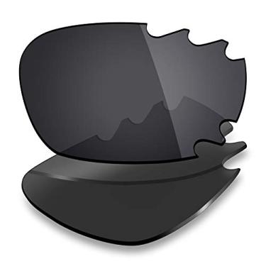 Imagem de Mryok Lentes de substituição para Oakley Racing Jacket ventilado – Opções, Polarizado - Stealth Black, One Size