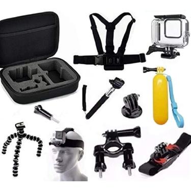 Imagem de Kit para Go pro Hero 8 Black Estanque Mala Guidao Pulso Tripé