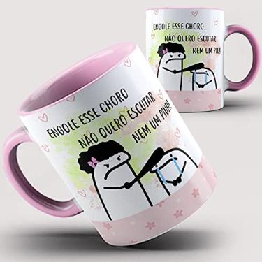 Imagem de Caneca rosa Flork engole o choro
