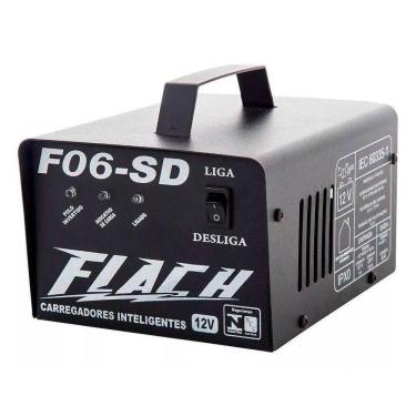 Imagem de Carregador De Bateria Inteligente 6A 14V Flach F06Sd