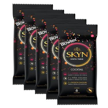 Imagem de Kit c/ 5 Pacotes Preservativo SKYN Cocktail c/ 6 Un Cada