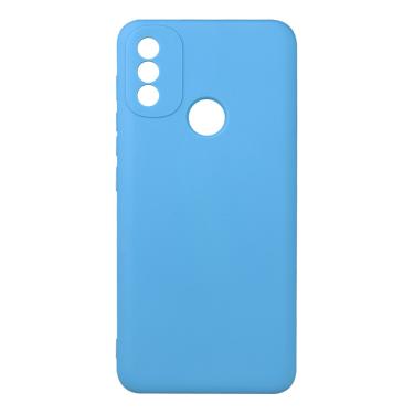 Imagem de Capinha Capa Azul Fosca Lisa Premium Celular compatível Moto E20 6.5 XT2155 - Cell In Power25