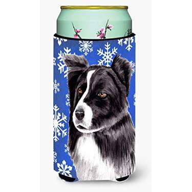 Imagem de Caroline's Treasures SC9367TBC Border Collie Winter Snowflakes Holiday Boy Hugger, Tall Boy Boy, Multicolor