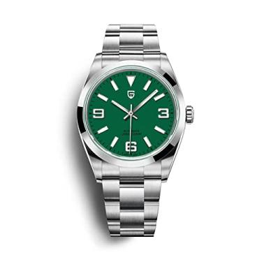 Imagem de Relógio de pulso Pagani Design masculino Automático de mergulhador Safira Vidro Aço Inoxidável 40 mm à prova d'água(Verde - 1)