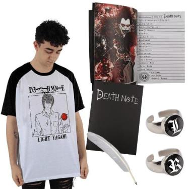 Caderno Death Note Com Caneta Pena