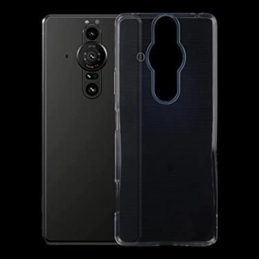 Imagem de capa de proteção contra queda de celular Para Sony Xperia Pro-I 0,75mm Ultra-fino transparente TPU Soft Telefone