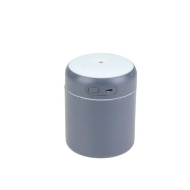 Imagem de Mini Umidificador de Ar Difusor USB com Led Portátil Cinza