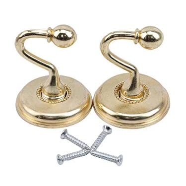 Imagem de 1 par ganchos de cortina de liga de zinco de metal retrô estilo europeu borla suporte de parede de amarrar suporte de cortina acessório de suspensão, ouro