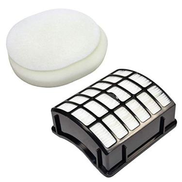 Imagem de HQRP Kit de filtro compatível com Shark Navigator NV70 NV71 NV80 NVC80C NV90 NV95 UV420 Aspirador de pó vertical profissional peças # XFF80 e XHF80 substituição