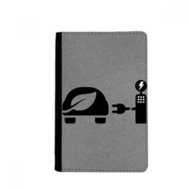 Imagem de Estação de carga automática veículos energéticos proteger o meio ambiente porta passaporte notecase burse capa carteira porta-cartão, Multicolor