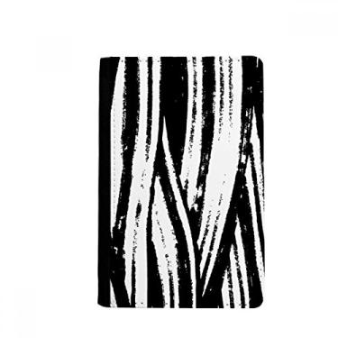 Imagem de Brushwork Porta passaporte textura linha vertical Notecase Burse carteira capa para cartão, Multicolorido.