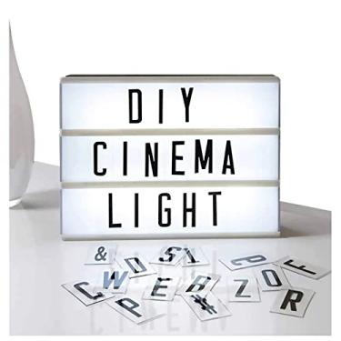 Imagem de Luminária Letreiro Led Cinema Light Box Led A4 + 96 Letras