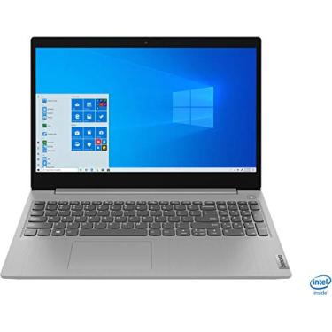 Imagem de Laptop Lenovo IdeaPad 3 15 HD Touch Screen 2020, Intel 10ª geração Dual-Core i5-1035G1 CPU, 12GB DDR4 RAM, 256GB PCI-e SSD, Webcam, Wi-Fi 5, Bluetooth, Windows 10 S Platinum Grey