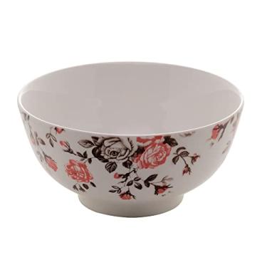 Imagem de BOWL DE PORCELANA GARDEN 15x7,5CM BRANCO E ROSA