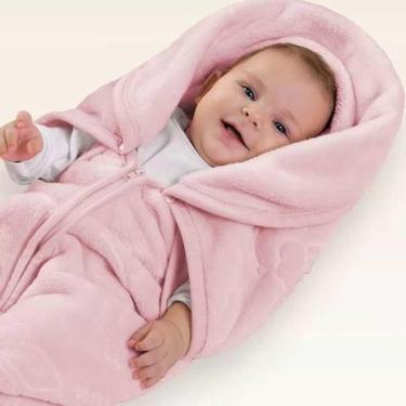 Imagem de Cobertor Baby Sac Touch Texture Rosa - Jolitex Ternille