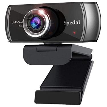 Imagem de Webcam 1080p com microfone para desktop, webcam HD de ângulo amplo de 100° para transmissão OBS Xbox XSplit Skype Facebook, compatível com PC Mac OS Windows 10/8/7