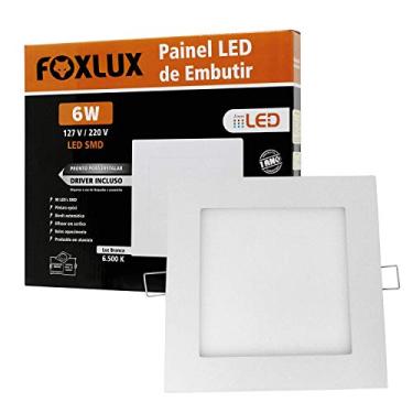 Imagem de Foxlux Painel LED Quadradorado para Embutir Foxlux - 6W - 6500K - Bivolt