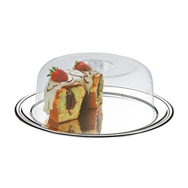 Imagem de Boleira De Inox C/ Tampa 2 pçs