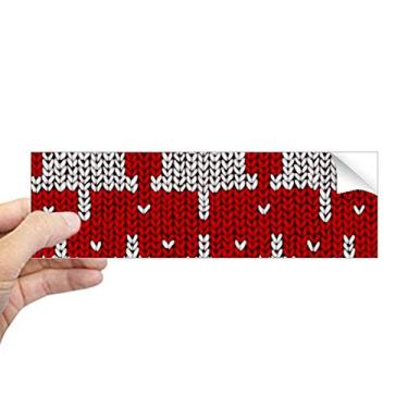 Imagem de DIYthinker Adesivo retangular com estampa de ilustração nórdica de árvore vermelha para notebook, decalque de janela