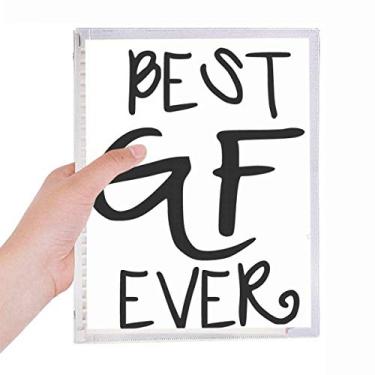 Imagem de Caderno Girlfriend Best GF Ever Dia dos Namorados Folhas Soltas Diário Recarregável Papelaria