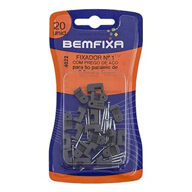 Imagem de Fixa Fio Paralelo N1 cinza- Cartela C/20Unid, BemFixa