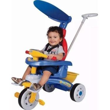 Imagem de Triciclo Azul Fit Trike Reclinável 3 Posições Musical Magic Toys