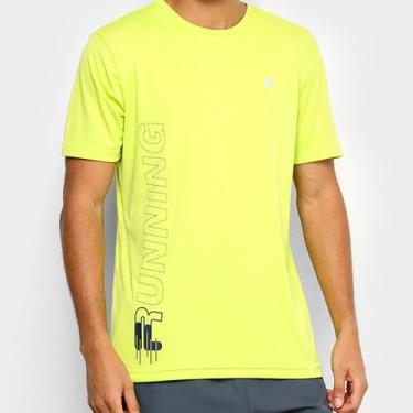 Imagem de Camiseta Fila Floating F Run Masculina - Verde - P
