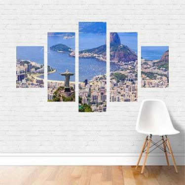 Imagem de Quadro Cristo Redentor Rio De Janeiro Rj Morros Tela Canvas