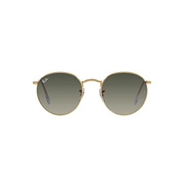 Imagem de Óculos de Sol Ray-Ban Round Metal 0RB3447 001/71 Tam 50 / Ouro - Lentes Cinza Gradiente