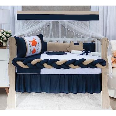 Imagem de Kit Berço Coleção Brisa, LuckBaby, 11 Peças Maternidade Raposinha