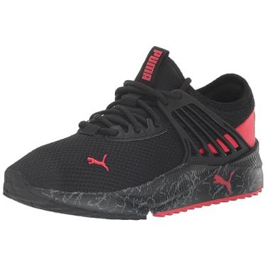 Imagem de PUMA Tênis masculino Pacer Future Street Plus, Mármore PUMA preto-alto risco vermelho - castlerock, 7