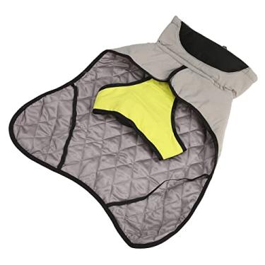 Imagem de Casaco de Inverno para Cachorro, Jaqueta Grossa Acolchoada à Prova d'água para Cachorro Gola Alta Ajustável No Peito à Prova de para Animais de Estimação Grandes (M)