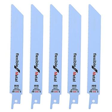 Imagem de Kit De Cortador De Madeira Com Lâmina De 5 Unidades,Kit De Lâmina De Serra Alternativa De Metal, Conjunto De Lâmina De Serra De Vaivém Para Madeira, Plástico, Tubo E Metal. Aço De Alto(S922BF)