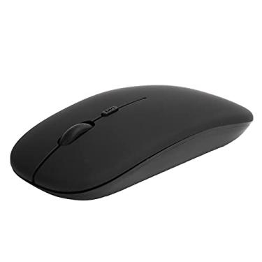 Imagem de Mouse Recarregável Ultra Silencioso e Fino Com DPI Ajustável e Rastreamento óptico Preto Bluetooth 5.0 Mouse Mudo Sem Fio Compatível Com Laptop PC Tablet