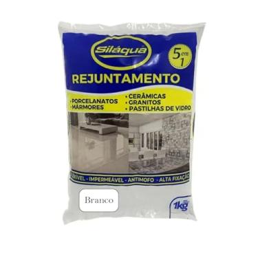 Imagem de LAURINDOS Rejunte 1kg 5x1 Porcelanatos Cerâmica Piscina - Branco