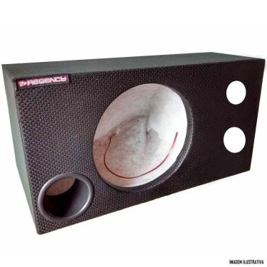 Imagem de Caixa 1 Subwoofer 12" Polegadas 1 Corneta 1 Tweeter Dutada 50 Litros Preto Regency