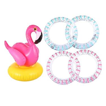Imagem de Toyvian 1 Conjunto Ponteira Flamingo Anéis Para Crianças Brinquedos Para Crianças Piscinas Infantis Piscina De Água Para Crianças Anel Para Crianças Adereços Inflável Pvc Filho