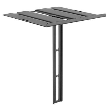 Imagem de Mount-IT! Prateleira flutuante para TV [capacidade de 3 kg] [instalação dupla – parede ou TV] Suporte de prateleira única para componentes de televisão, leitores de DVD, dispositivos de transmissão, alto-falantes e caixa de cabo (preto)