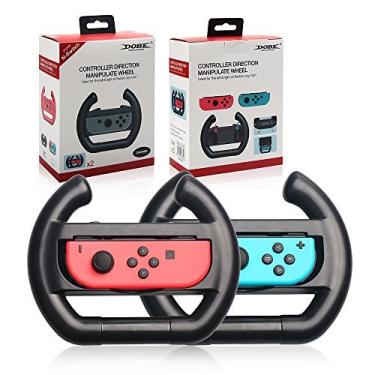 Imagem de MoKo Nintendo Switch volante, [2 unidades] Manipulação de jogo de corrida para controle de controle de controle de joy-con Nintendo Switch
