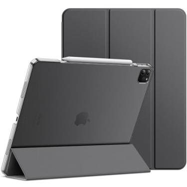 Imagem de JETech Capa para iPad Pro de 12,9 Polegadas (6ª/5ª Geração, Modelo 2022/2021), Estojo Inteligente com Suporte Fino e Rígido Traseiro com Ativação/Repouso Automático (Cinza Espacial)